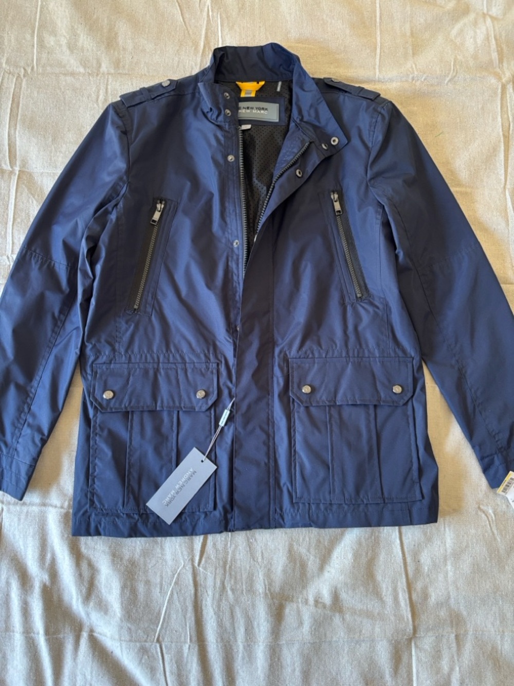 Andrew Marc Navy Lightweight Military Field Jacket NWT